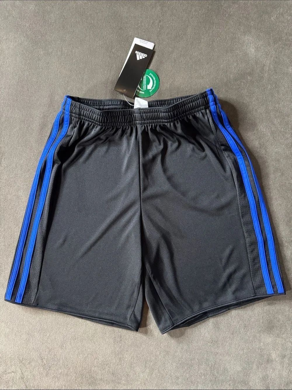 adidas Youth Black Climacool Athletic Performance Sport Shorts MEDIUM (11-12y)